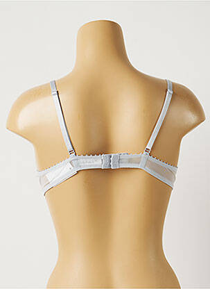 Sutien efect material satinat top sutien push-up albastru PASSIONATA femeie