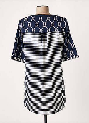 Tricou imprimeu fantezie mâneci scurte albastru OLSEN femeie