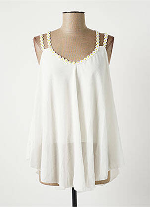 Top alb LAGON BLEU femeie