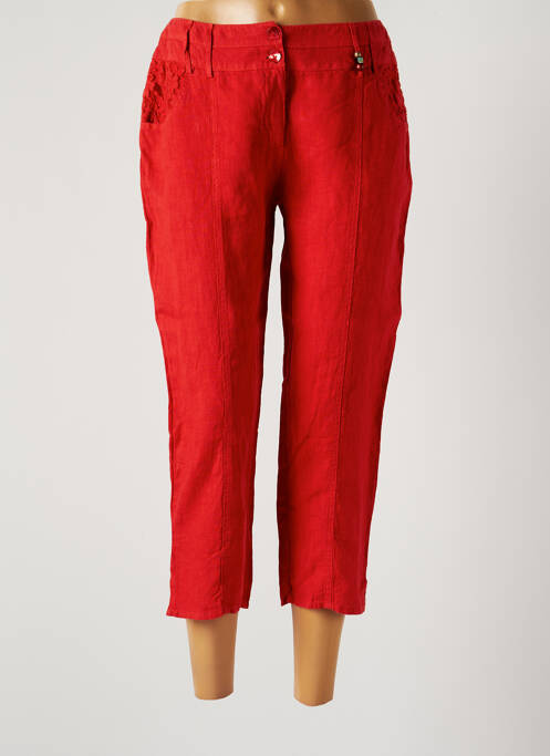 Pantalon trei sferturi roșu FRED SABATIER femeie