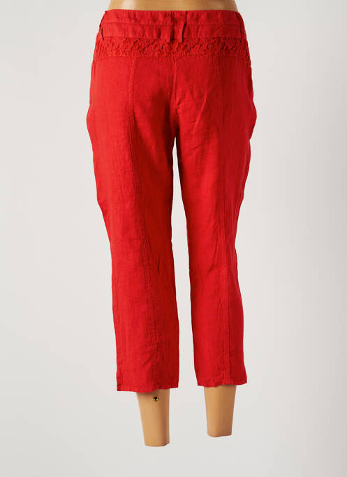 Pantalon trei sferturi roșu FRED SABATIER femeie