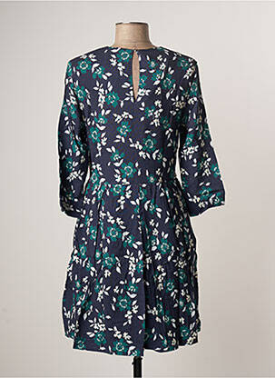 Rochie scurtă mâneci 3/4 mâneci 3/4 albastru CUISSE DE GRENOUILLE femeie