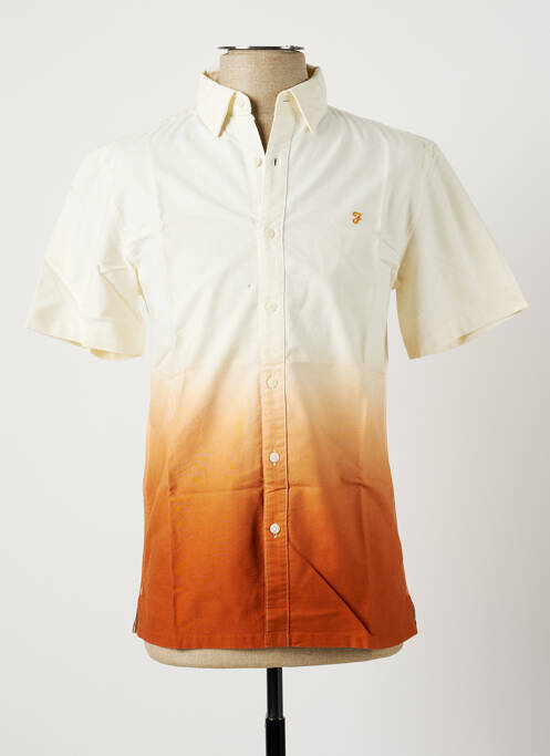 Cămașă cu mâneci scurte bej FARAH bărbat