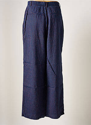 Pantalon larg țesătură poplin mărime normală albastru KINGS OF INDIGO femeie