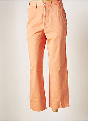Pantalon 7/8 talie înaltă talie înaltă portocalie OBEY femeie