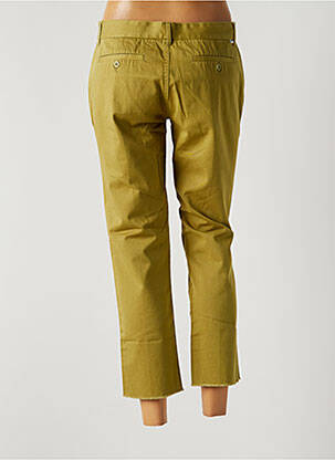 Pantalon 7/8 țesătură poplin mărime normală verde OBEY femeie