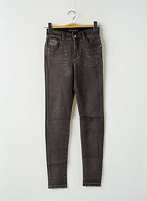 Blugi cu croială slim gri UNIQUE DNM femeie