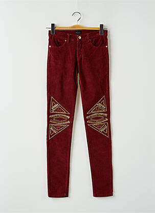 Pantalon slim conic mărime normală roșu BERENICE femeie