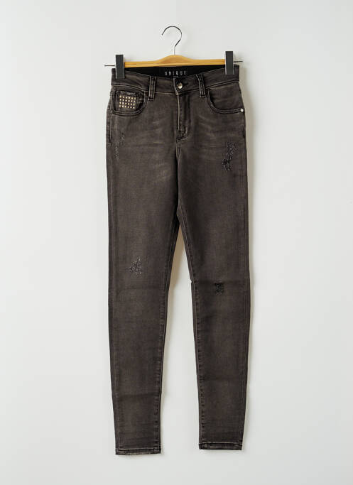 Blugi cu croială slim gri UNIQUE DNM femeie