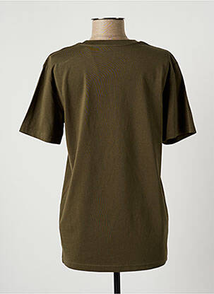 Tricou serigrafie mâneci scurte verde BIZANCE femeie