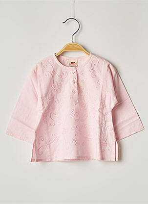 Bluză roz 3 POMMES fată