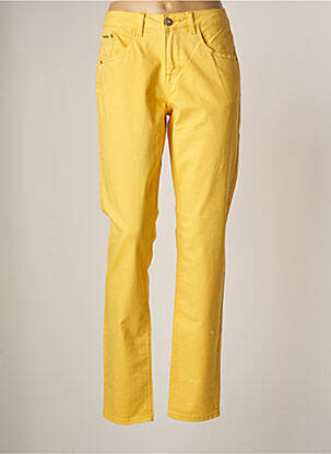 Pantalon slim galben CREAM femeie