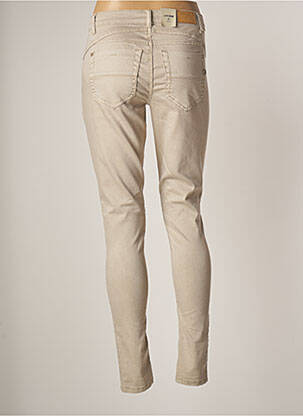 Pantalon slim elasticitate mărime normală bej CREAM femeie