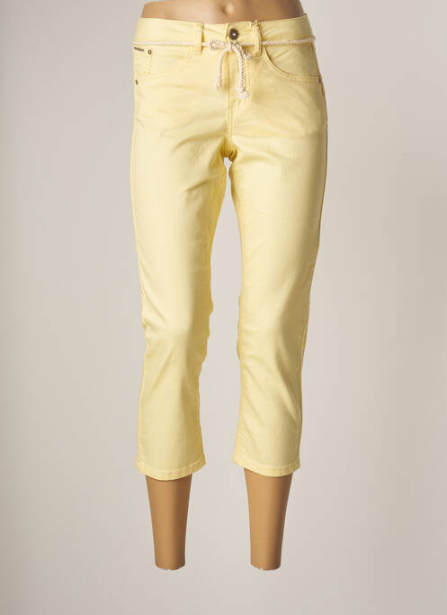 Pantalon trei sferturi galben CREAM femeie