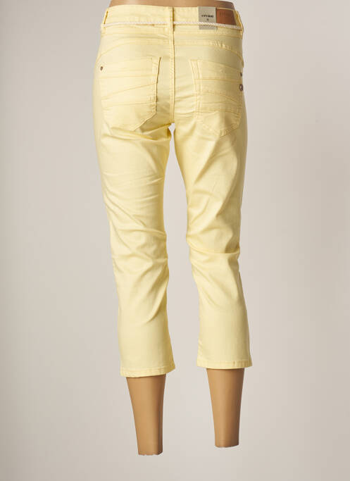 Pantalon trei sferturi galben CREAM femeie