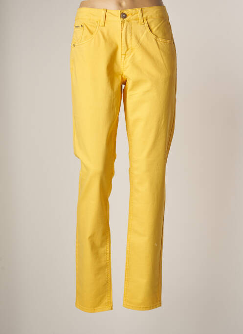 Pantalon slim galben CREAM femeie