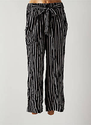 Pantalon drept talie elastică mărime normală negru LTB femeie