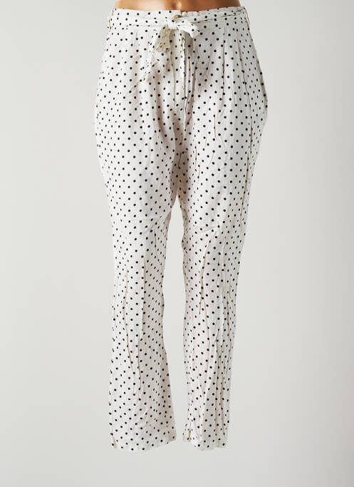 Pantalon drept alb LTB femeie