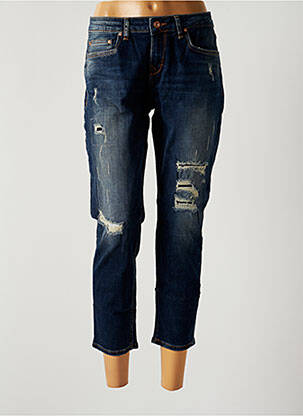 Pantalon 7/8 elasticitate mărime normală albastru LTB femme