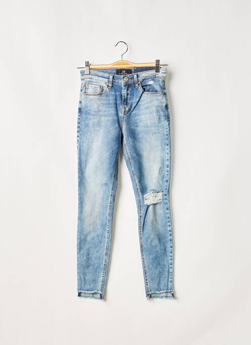 Blugi cu croială slim broderie cu nituri mărime normală albastru LTB femme