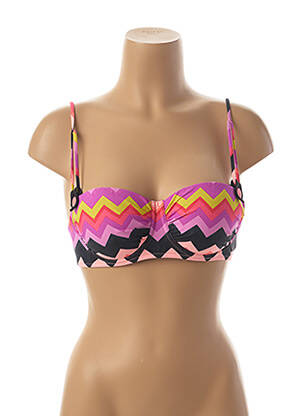 Sutien de costum de baie elasticitate top sutien push-up roz SEAFOLLY femeie