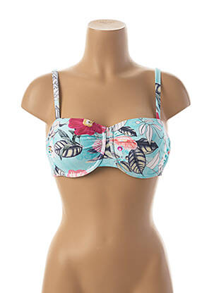 Sutien de costum de baie elasticitate top sutien modelat albastru SEAFOLLY femeie
