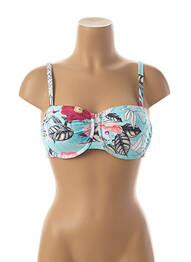 Sutien de costum de baie elasticitate top sutien modelat albastru SEAFOLLY femme
