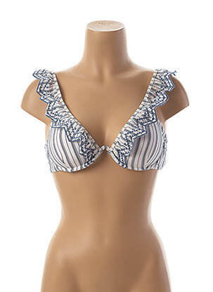 Sutien de costum de baie elasticitate sutien cu susținere înaltă și burete detașabil albastru SEAFOLLY femeie