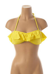 Sutien de costum de baie elasticitate sutien cu susținere înaltă și burete detașabil galben MON PETIT BIKINI femeie