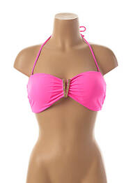 Sutien de costum de baie elasticitate top sutien modelat roz PHAX femeie