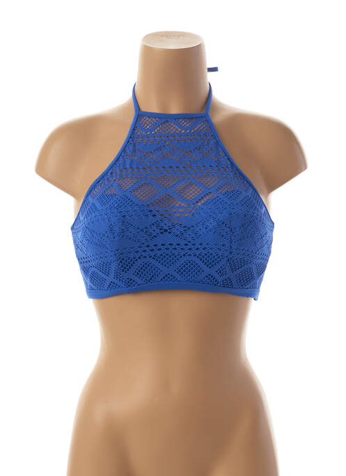 Sutien de costum de baie elasticitate top sutien modelat albastru FREYA femme