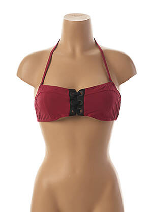 Sutien de costum de baie elasticitate top sutien modelat roșu BANANA MOON femeie