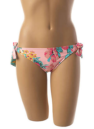 Chiloți de baie imprimeu floral bikini roz RIP CURL femeie