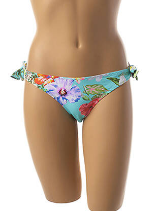 Chiloți de baie imprimeu floral bikini albastru PHAX femeie