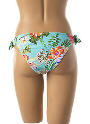 Chiloți de baie imprimeu floral bikini albastru PHAX femeie