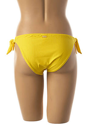 Chiloți de baie închidere cu legături de legat bikini galben BANANA MOON femeie