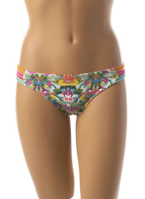 Chiloți de baie imprimeu tie and dye bikini portocaliu BANANA MOON femme