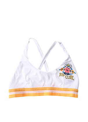 Sutien de costum de baie elasticitate alb RIP CURL femeie