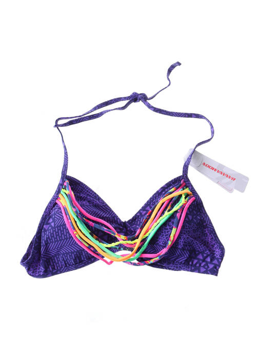 Sutien de costum de baie elasticitate sutien cu susținere înaltă și burete detașabil violet BANANA MOON femme