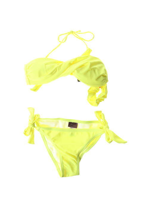 Costum de baie din două piese galben DAG ADOM fată