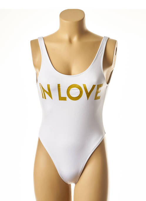 Costum de baie dintr-o singură piesă alb NOHOLITA MON PETIT BIKINI femeie