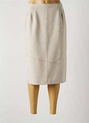 Fustă midi bej GEVANA femeie