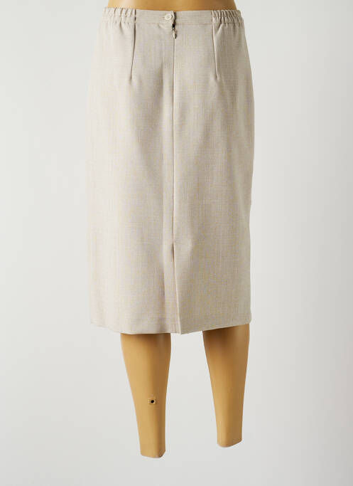 Fustă midi bej GEVANA femeie