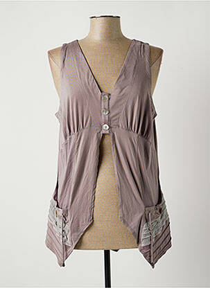 Vestă fără mâneci maro BE THE QUEEN femeie