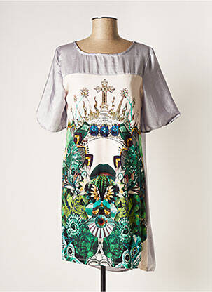 Rochie scurtă gri MISSING JOHNNY femeie