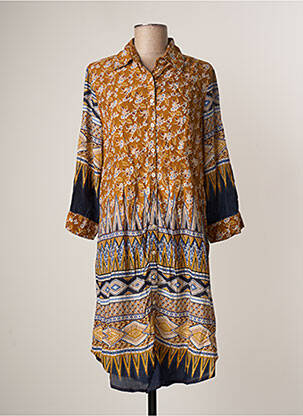 Rochie midi maro ICONIQUE femeie