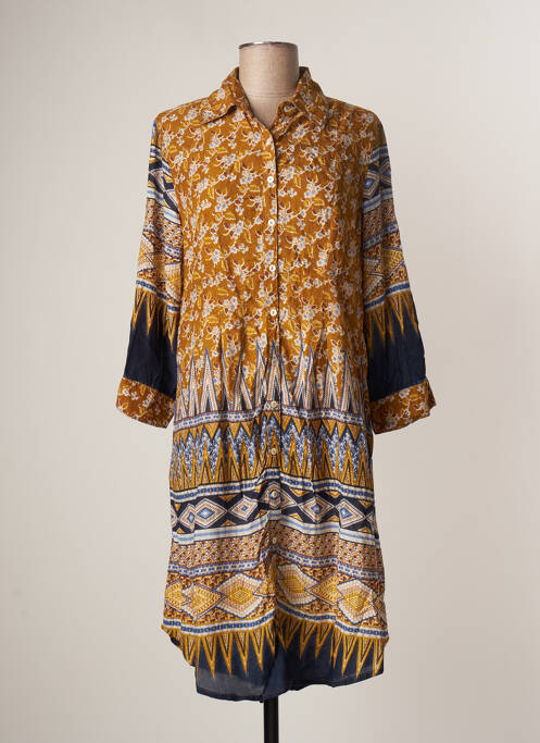 Rochie midi maro ICONIQUE femeie