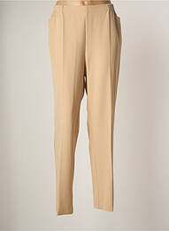 Pantalon drept țesătură crep mărime normală bej ADELINA BY SCHEITER femme