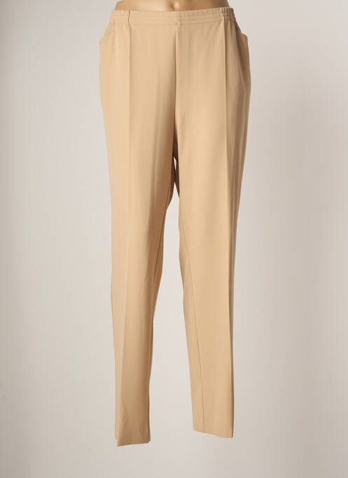 Pantalon drept bej ADELINA BY SCHEITER femeie