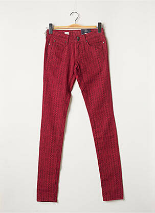 Pantalon slim roșu TOMMY HILFIGER femeie